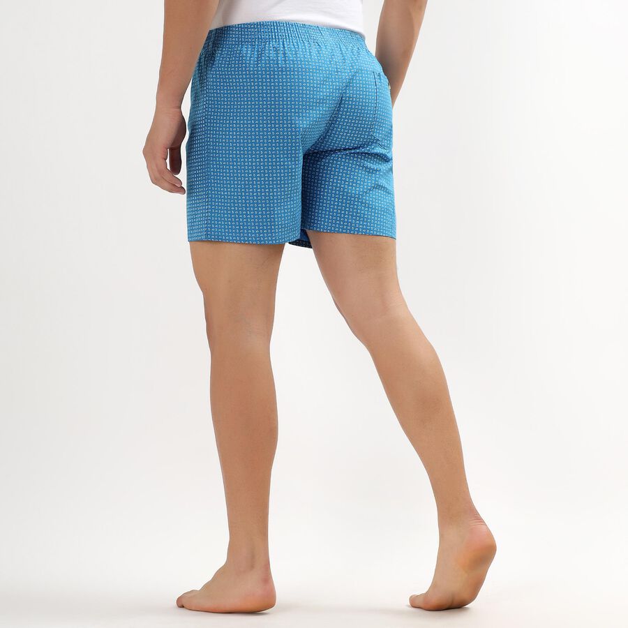 Men's 100% Cotton Boxers , Mid Blue, large image number null
