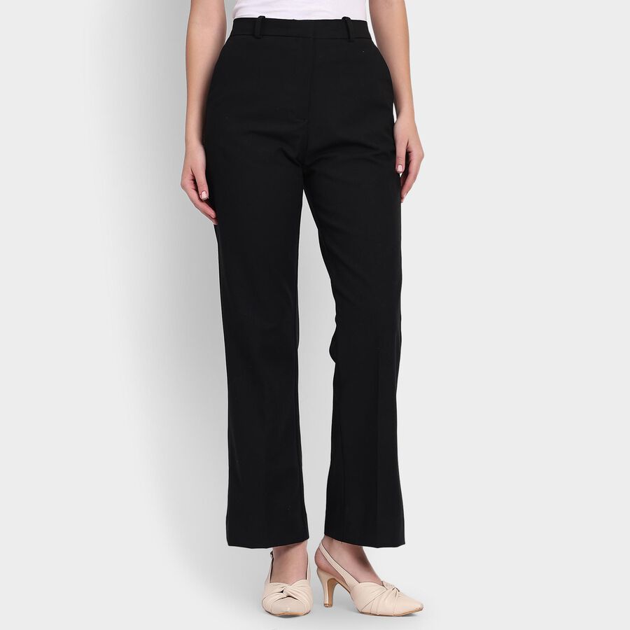 Ladies' Trousers, काला, large image number null