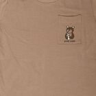 Boys Brown Cotton Crew Neck Regular Boys T-Shirt, Brown, small