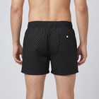 Men's Black Regular Fit Solid Boxers, काला, small