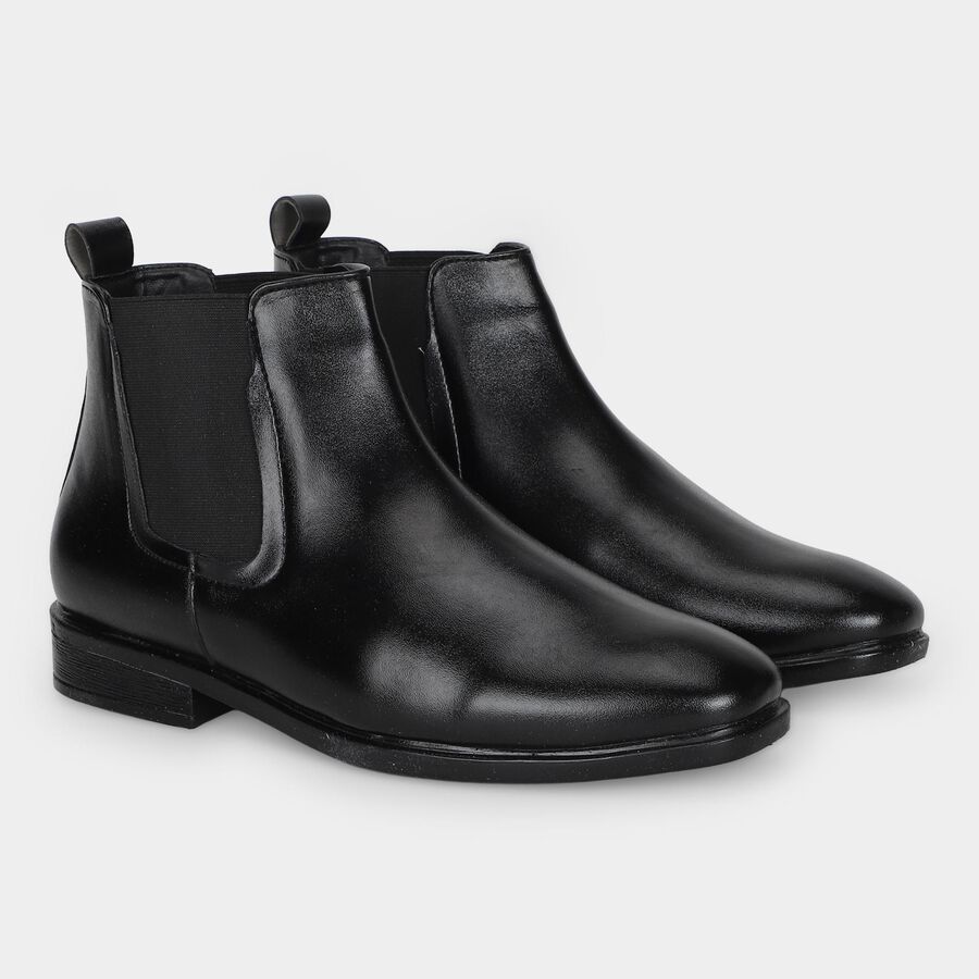 Men's Black Chelsea Boot Formal Shoes, Black, large