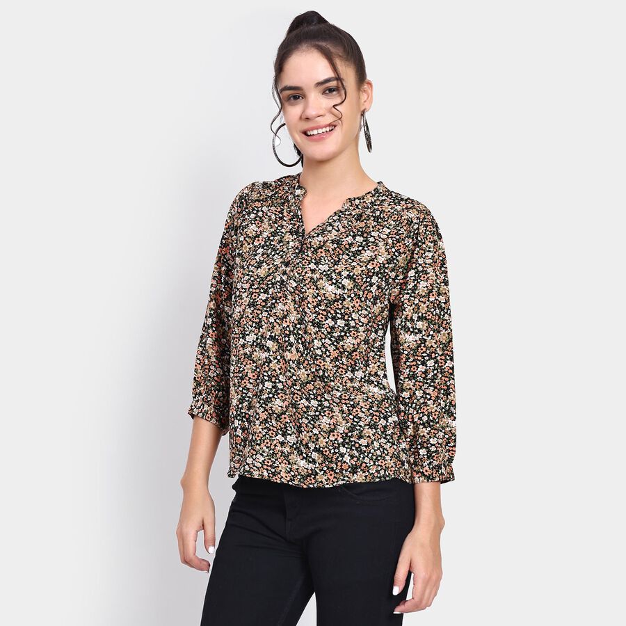 Ladies' Top , काला, large image number null