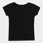 Girls' 100% Cotton T-Shirt , काला, small image number null