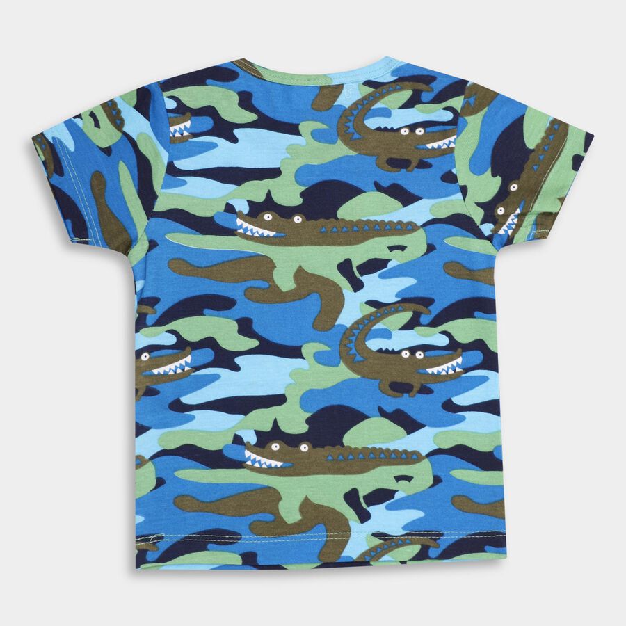 Infants' 100% Cotton T-Shirt , नेवी ब्लू, large