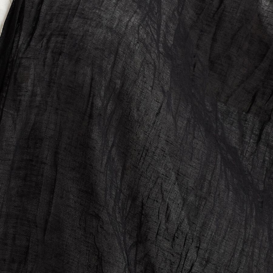 Ladies' Dupatta, Black, large image number null