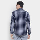 Cotton Checks Casual Shirt, Dark Blue, small image number null