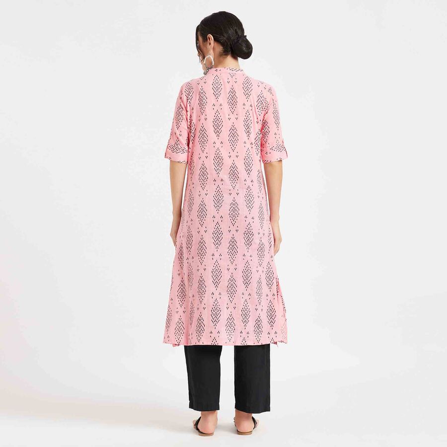 Printed Kurta, Light Pink, large image number null