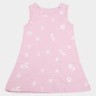 Girls' Lilac A-Line Floral Printed Frock, लाइलेक, small