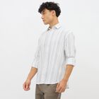 Men's Rich Eggshell White Full Sleeve Classic Casual Shirt, Off White, small image number null