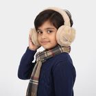 Girls' Soft Beige Cat Design Earmuffs, Assorted, small image number null
