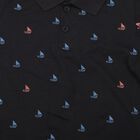 Boys Navy Blue Cotton Polo Neck Polo Boys T-Shirt, नेवी ब्लू, small
