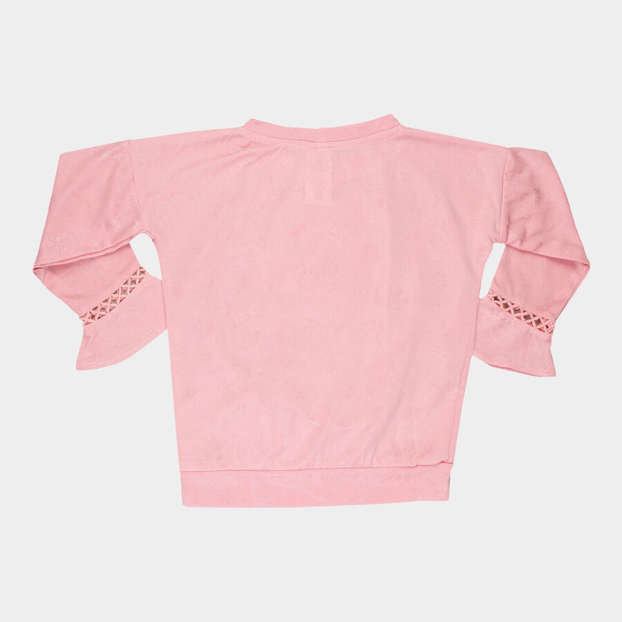 Girls Solid Top, Pink, large image number null