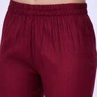 Women's Rich Ivory White Embroidered Ethnic Set, Maroon, small image number null