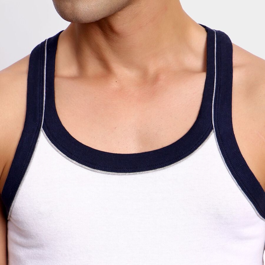 Men's 100% Cotton Gym T-Shirt, White, large image number null