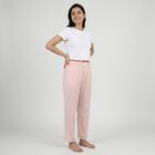 Women's Pink Relaxed Fit Elastic Waist Pyjama, गुलाबी, small