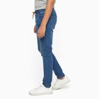 Boys' Medium Blue Regular Fit Elastic Waist Jeans, मध्यम नीला, small image number null