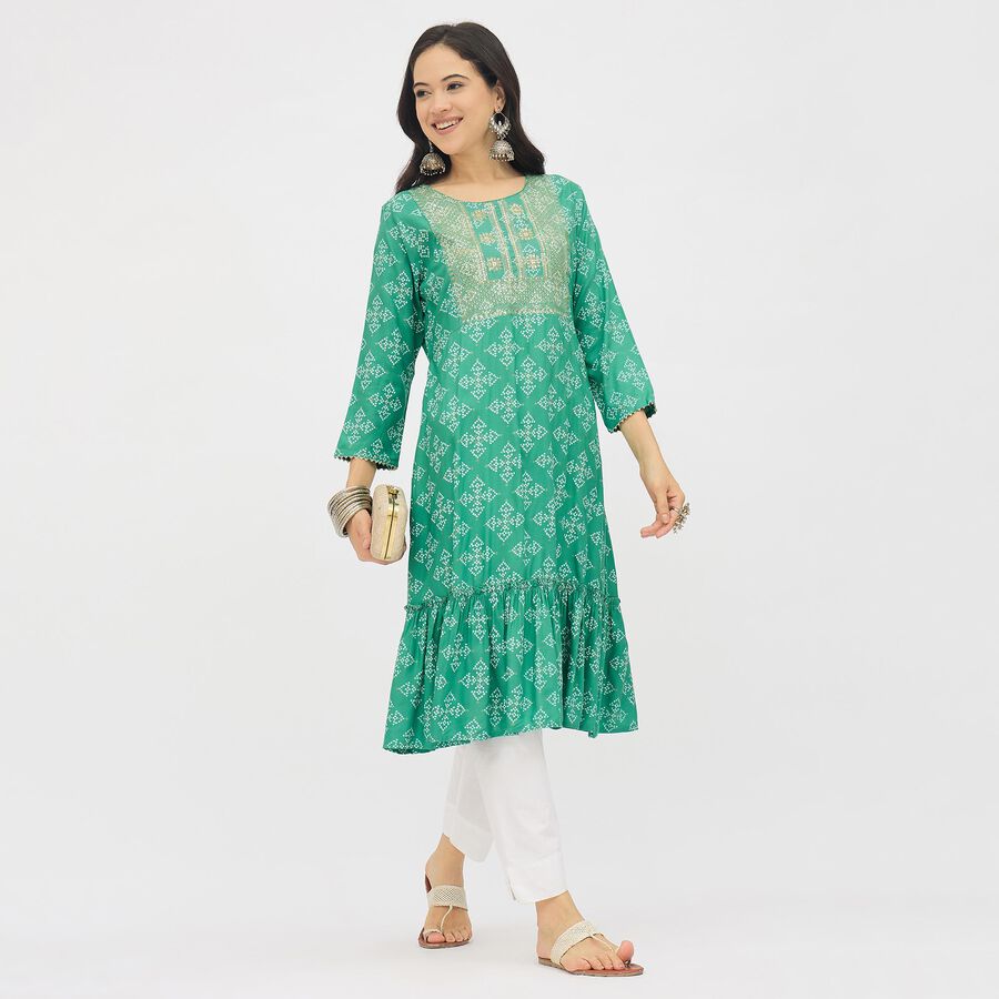 Ladies' Kurta, Light Green, large image number null