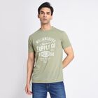 Men's Round Neck T-Shirt, हल्का हरा, small image number null