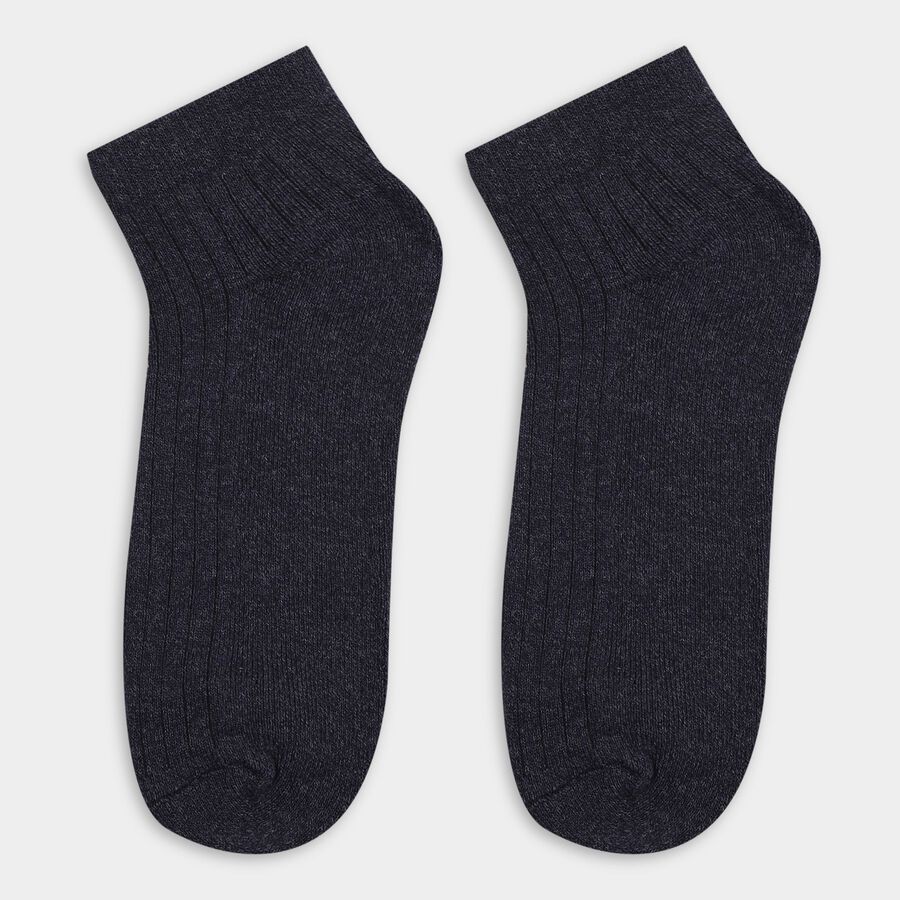 Men's Socks (Pack of 3), नेवी ब्लू, large