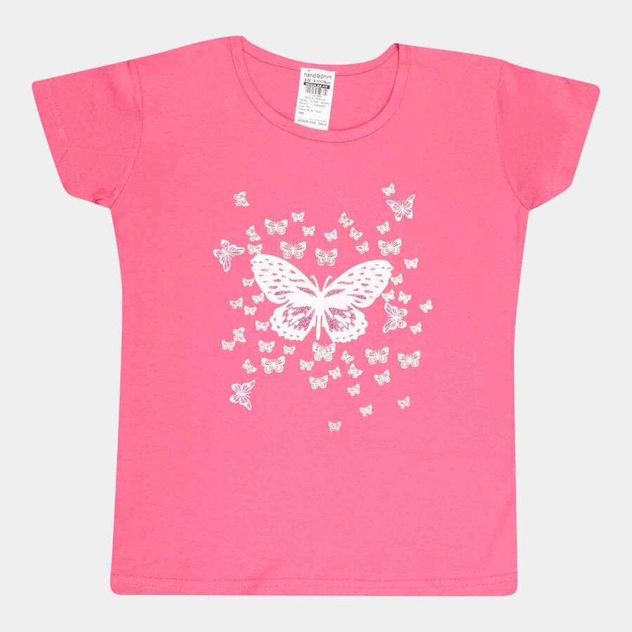Solid T-Shirt, Pink, large image number null