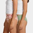 Girls Pink Regular Fit Solid Panty, गुलाबी, small