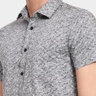 Men's 100% Cotton Casual Shirt, गहरा ग्रे, small image number null