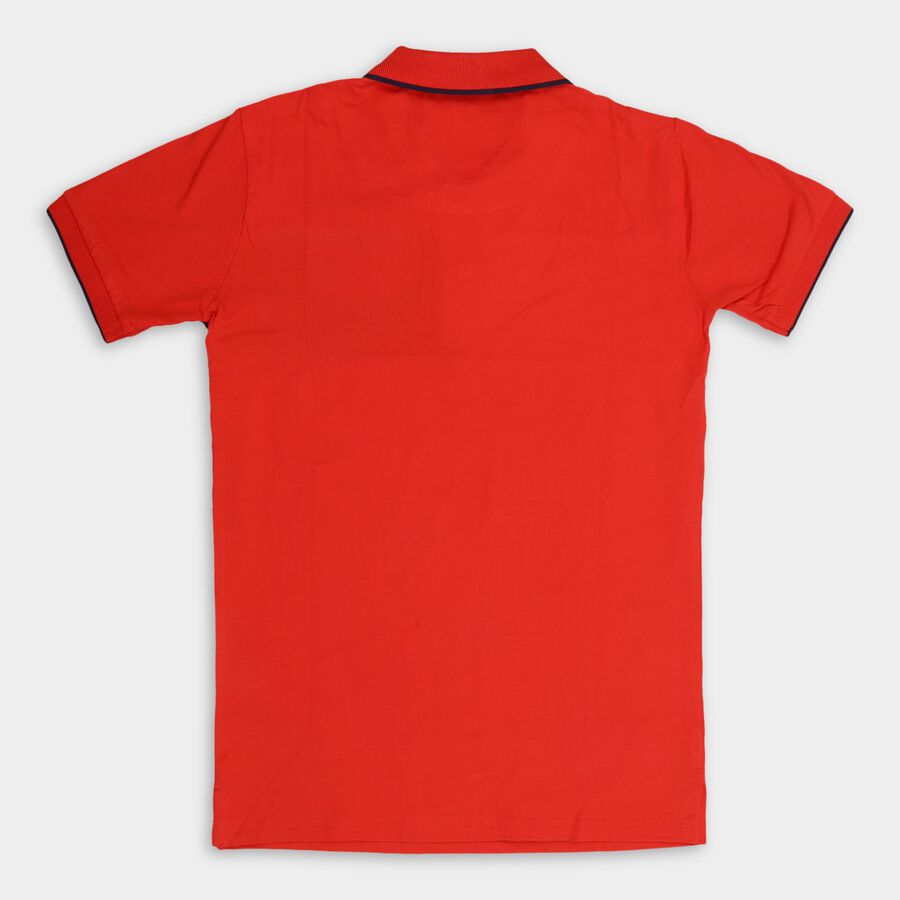 Boys' Half Sleeves T-Shirt , Red, large image number null