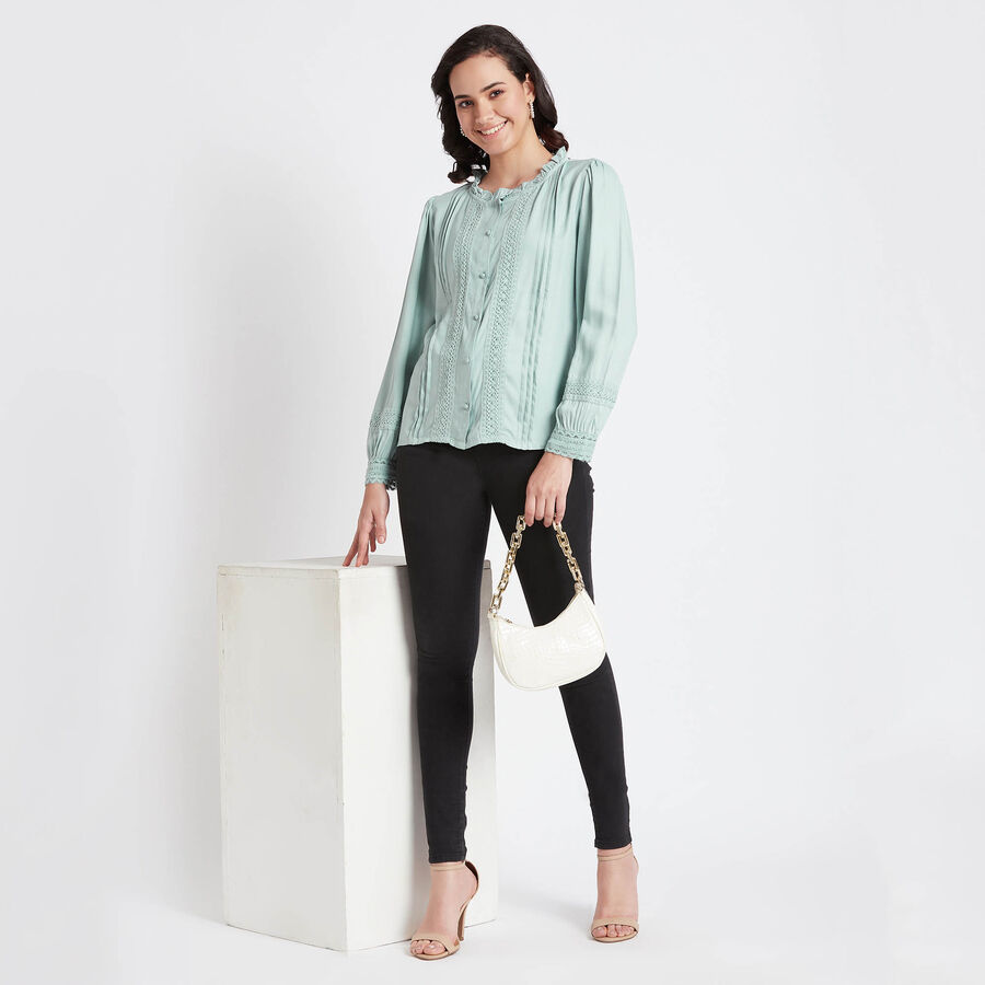 Solid Shirt, Light Green, large image number null