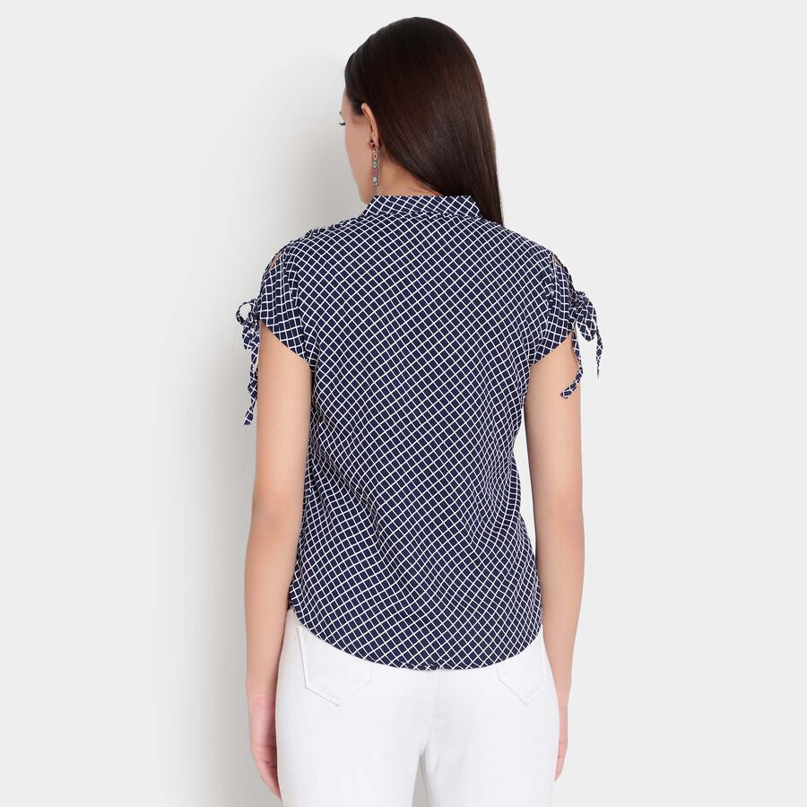 Checks Shirt, Navy Blue, large image number null