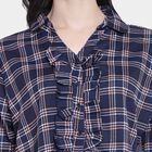 Checks Shirt, Navy Blue, small image number null