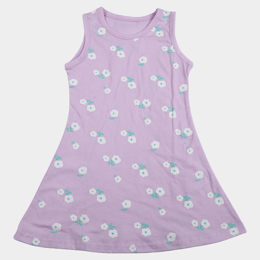 Girls' Frock, Lilac, large