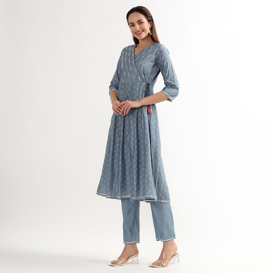Ladies' Ethnic Set, Light Blue, large image number null