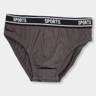Boys' 100% Cotton V-Cut Briefs , Dark Grey, small image number null