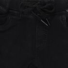 Boys Black Cotton Cargo Style Bermuda Shorts, Black, small