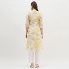 Women's Yellow Floral Printed Ethnic Set, Mustard, small
