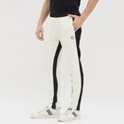 Men's Off-White Slim Fit Side-Striped Track Pants, गहरा पीला, small image number null