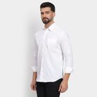 Men's 100% Cotton Casual Shirt, White, small image number null