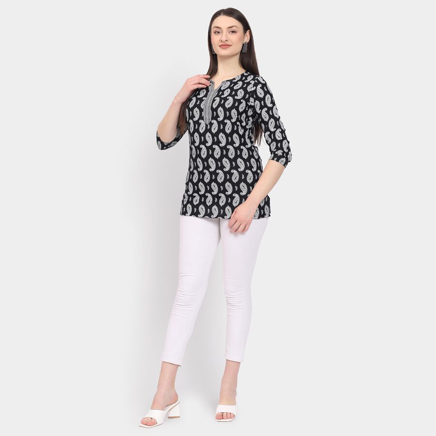 Ladies' Kurti, काला, large image number null