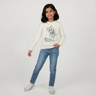 Girls' Sweatshirt, Off White, small image number null
