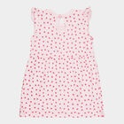 Infants Cotton Frock, Pink, small image number null