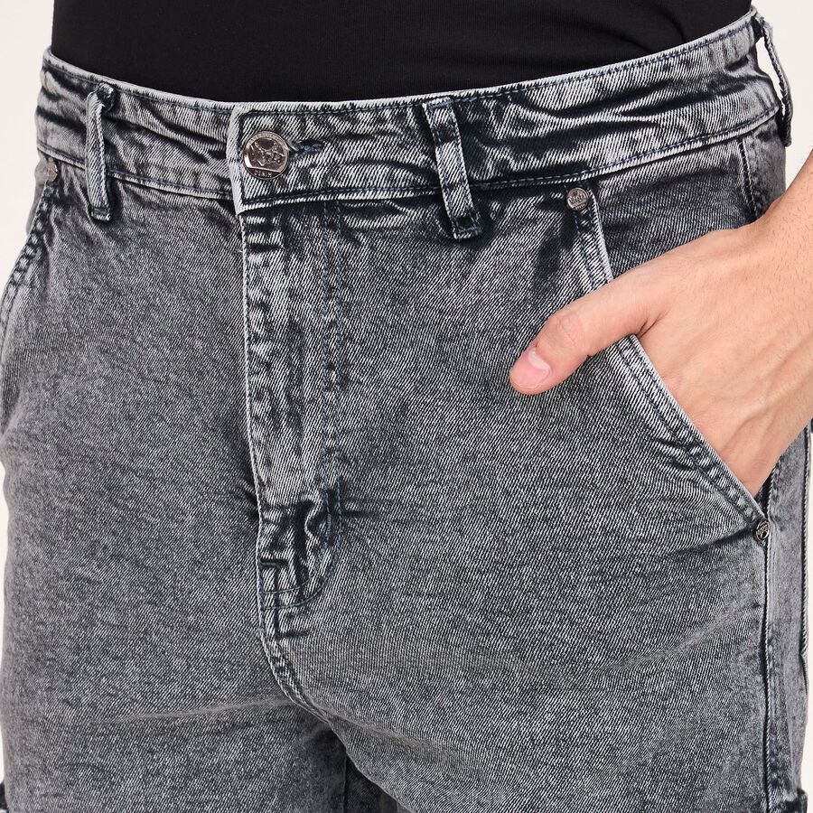 Men's 100% Cotton Skinny Jeans, Light Grey, large image number null