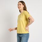 Ladies' Round Neck T-Shirt , Khaki, small