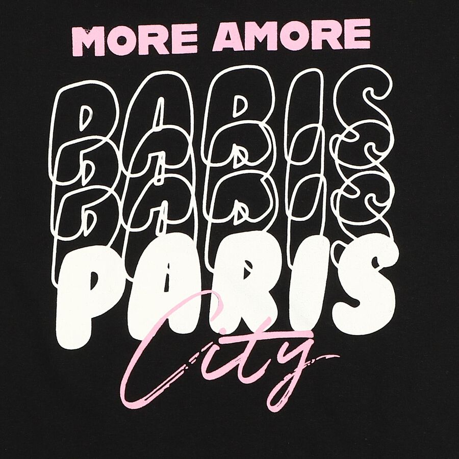 Girls' T-Shirt, Black, large