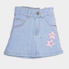 Girls Solid Skirt, Light Blue, small image number null
