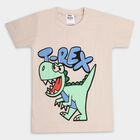 Boys' 100% Cotton Half Sleeves T-Shirt, गहरा पीला, small image number null