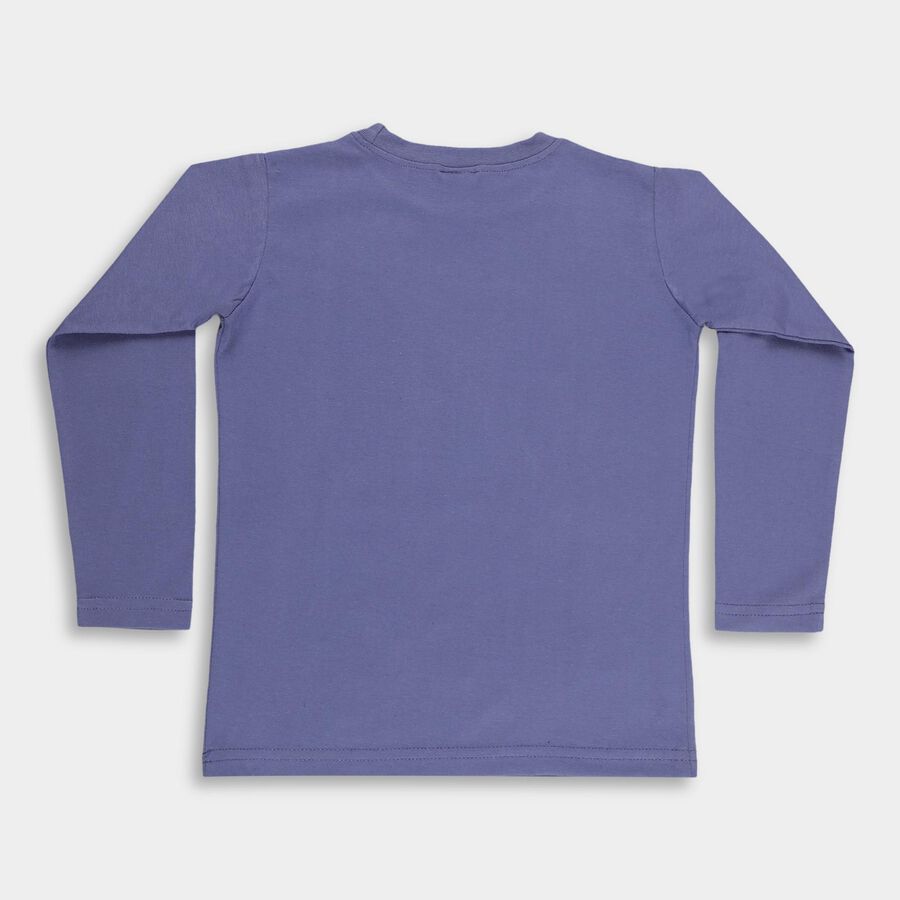 Boys' T-Shirt, मध्यम नीला, large image number null