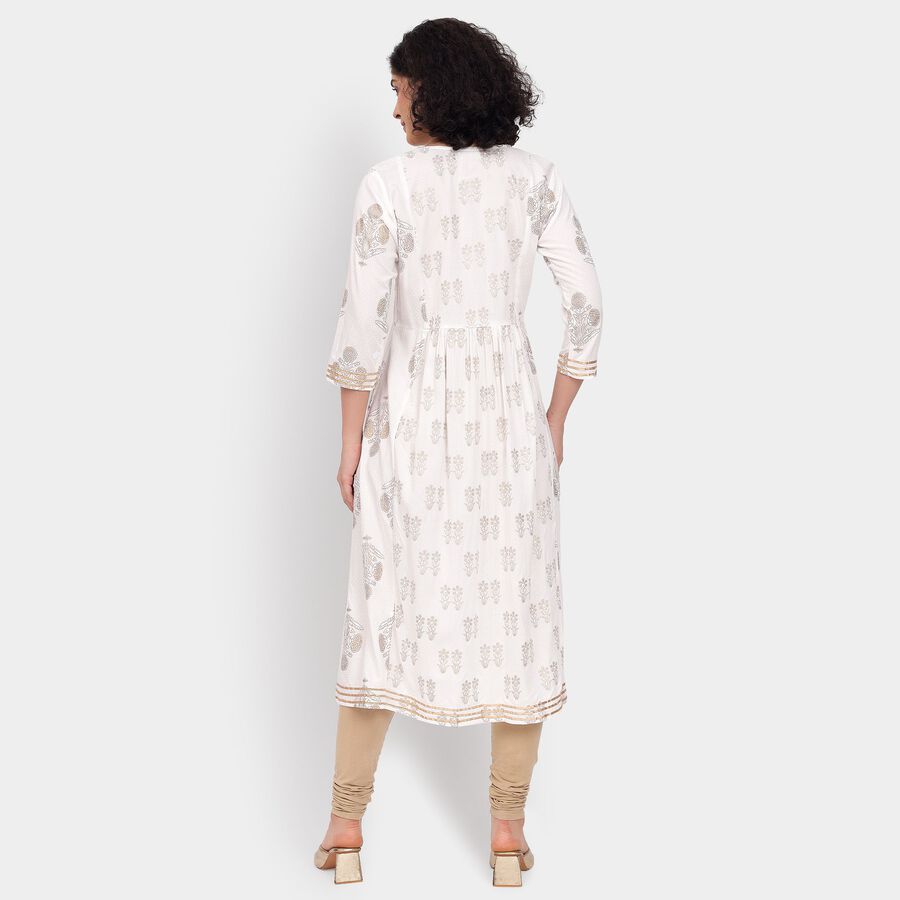 Ladies' Kurta Pyjama Set, Off White, large image number null