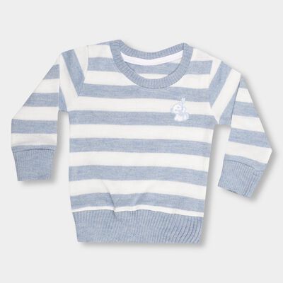 Infants Light Powder Blue Crew Neck Casual Pullover