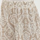 Women's Muted Beige Printed Full-Length Pyjama, Light Grey, small image number null