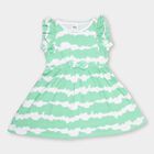 Girl's 100% Cotton Frock, हल्का हरा, small image number null